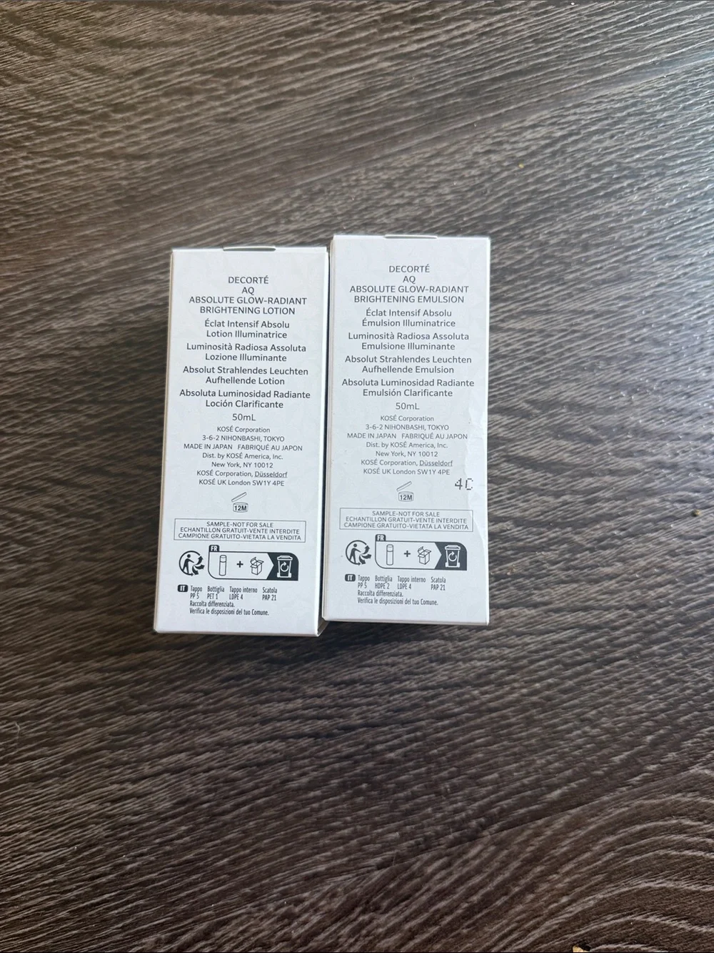 NEW Decorte AQ Absolute Glow Radiant Brightening Emulsion & Lotion